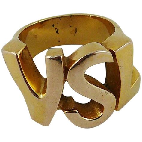 ysl ring gold